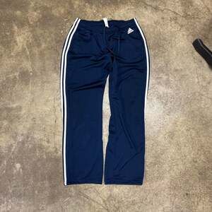 adidas Navy White Stripe Track Sweatpants